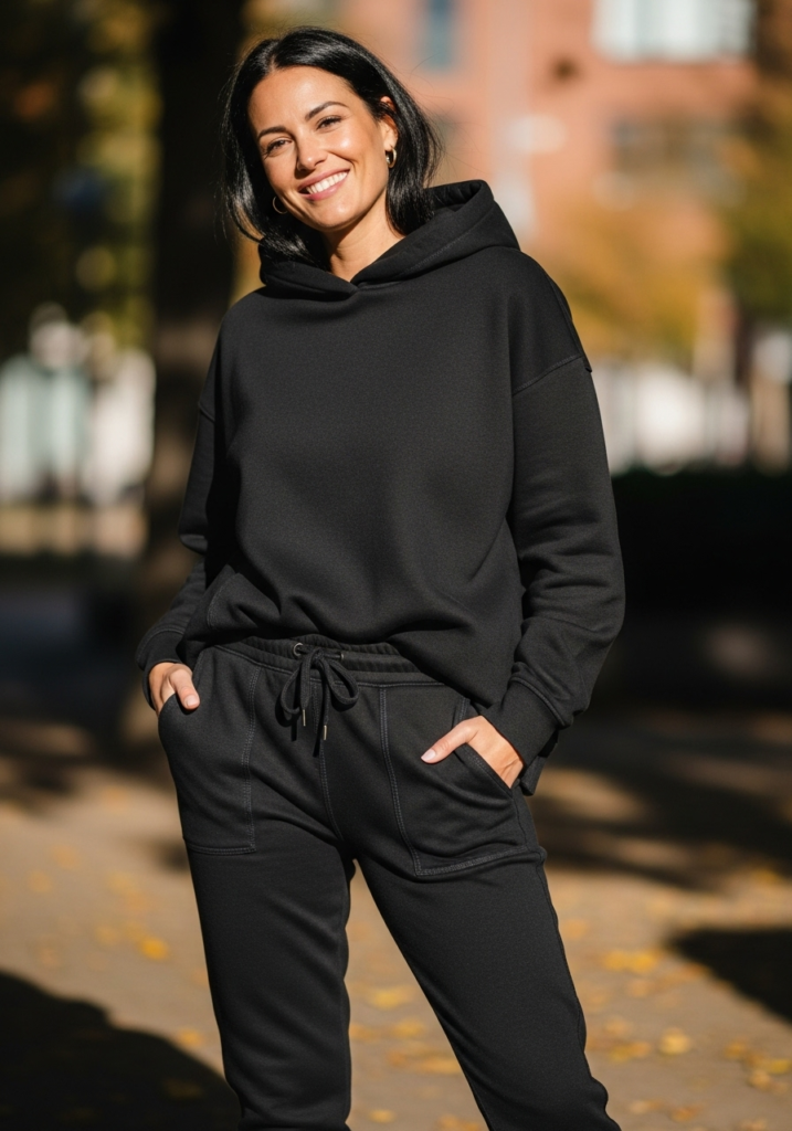 Black Joggers + Oversized Hoodie