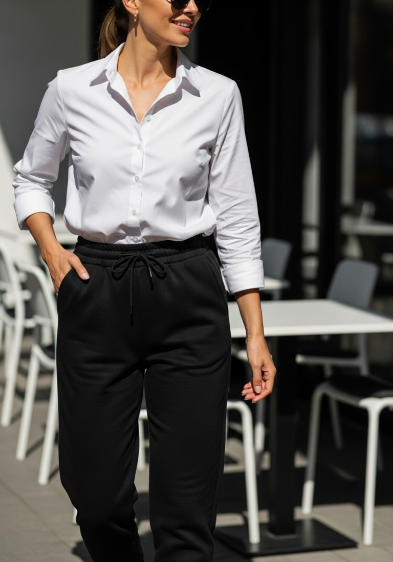 15 Stylish Black Sweatpants Outfits You Need to Try