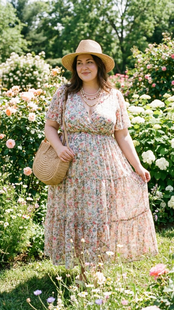 Tiered Maxi Dress + Woven Accessories