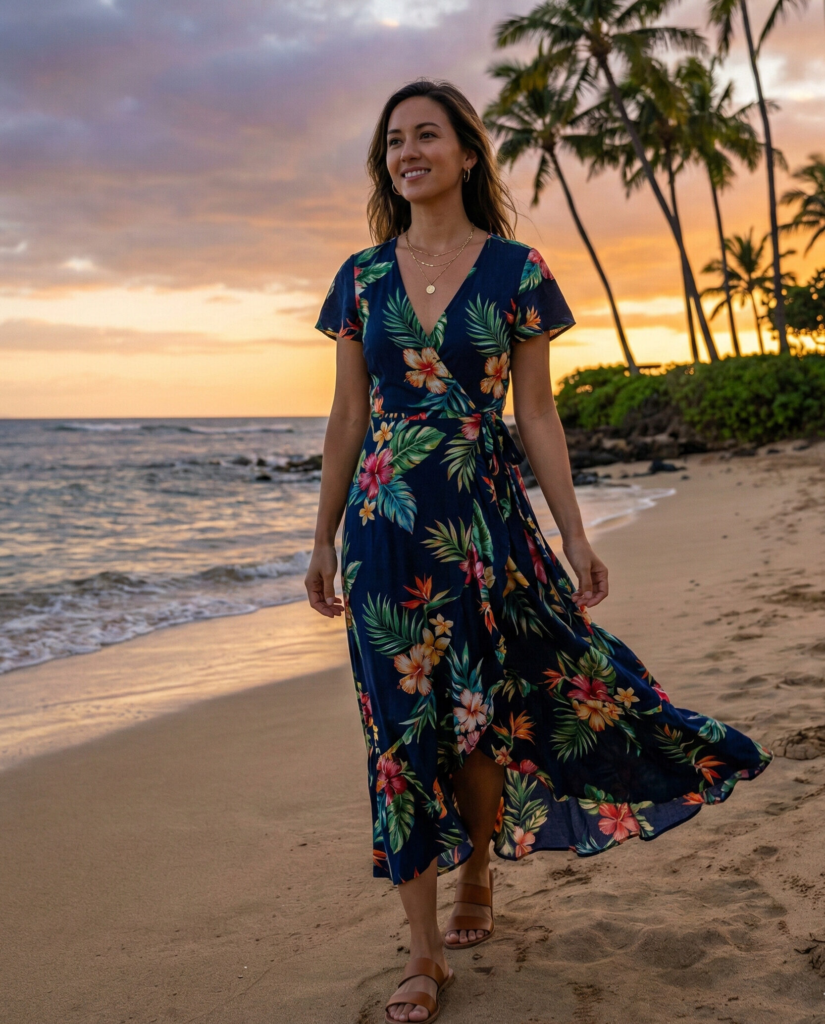 Flowy Wrap Dress