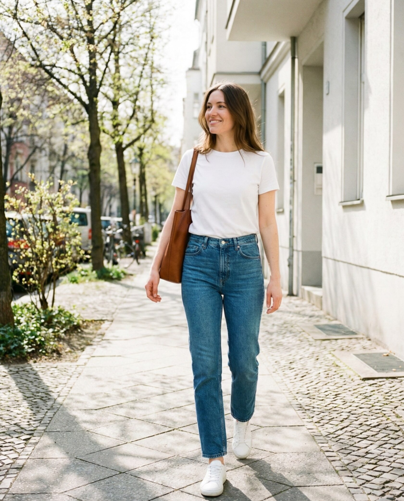 Lightweight Sweater + Blue Jeans