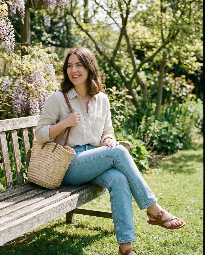 Linen Button-Down + Denim