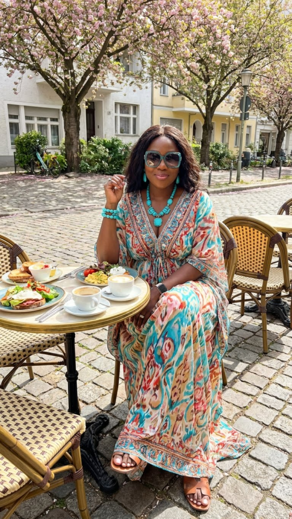 Maxi Dress + Statement Accessories