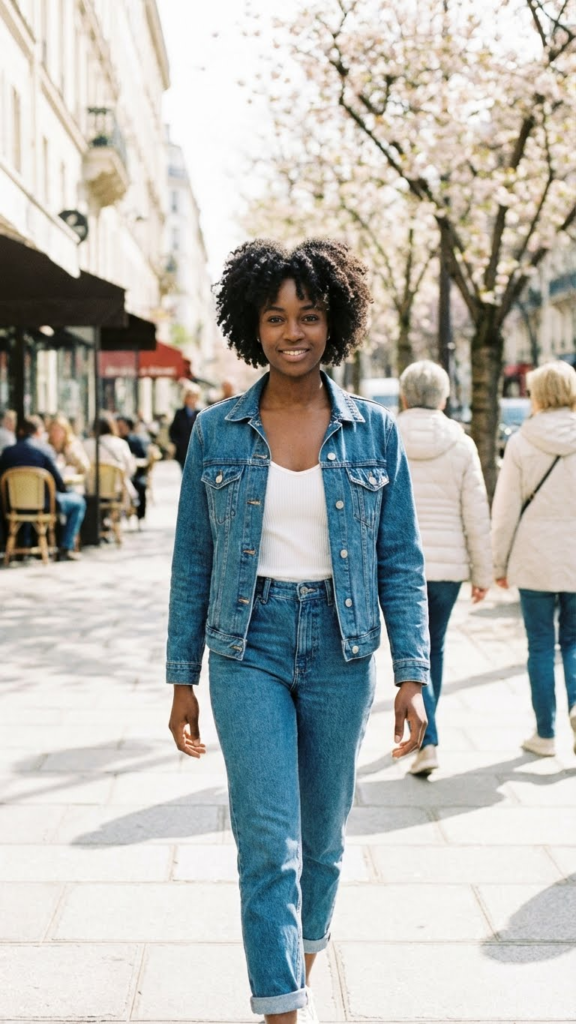 Denim-on-Denim Spring Look