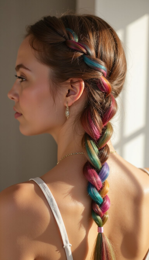 Waterfall Rainbow Braid That Flows Like Paint