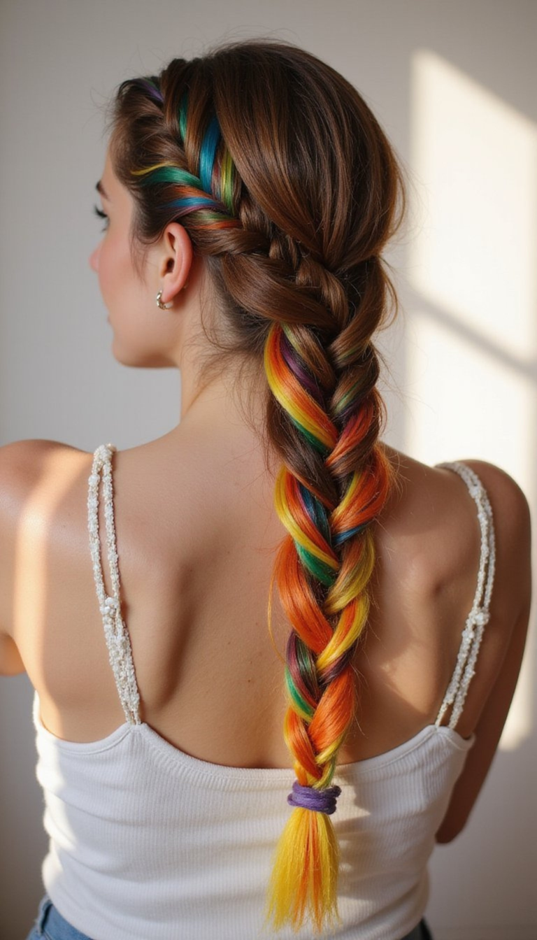 21 DIY Pride Month Rainbow Hairstyles