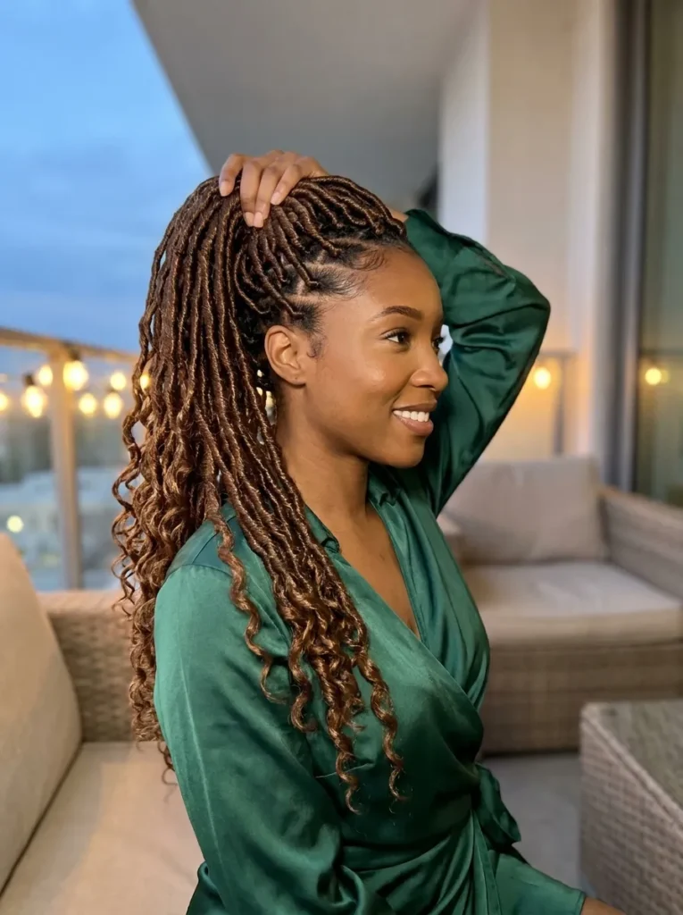 20 Gorgeous Locs Retwist Hairstyles on Black Women