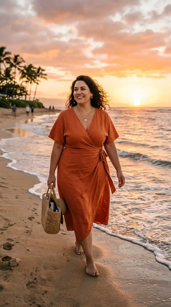 Draped Midi Dress with Soft Stretch Fabric