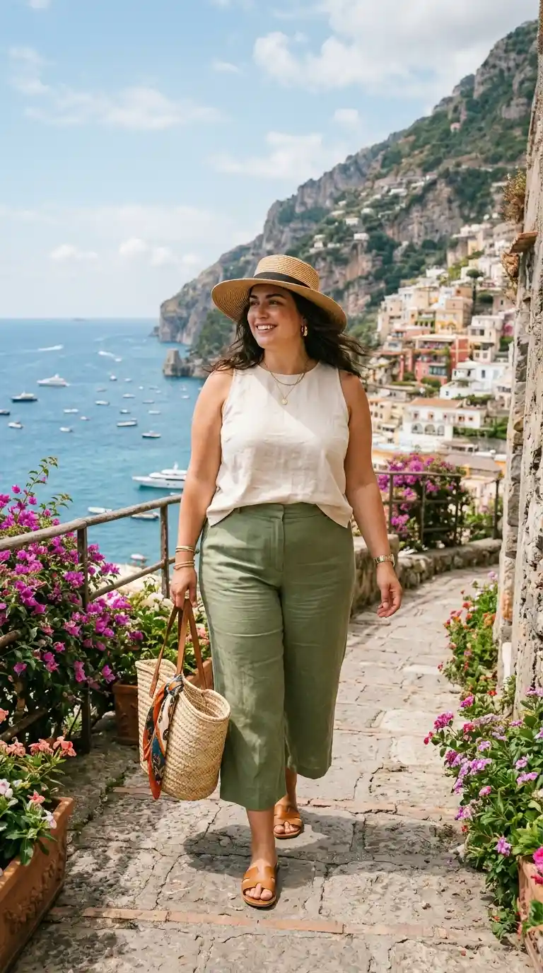 24 Plus Size Vacation Outfits Over 40 That Look So Stylish
