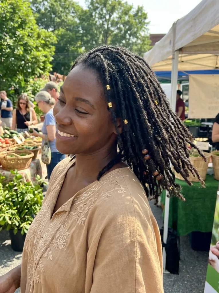 20 Stunning Micro Locs Hairstyles on Black Wome