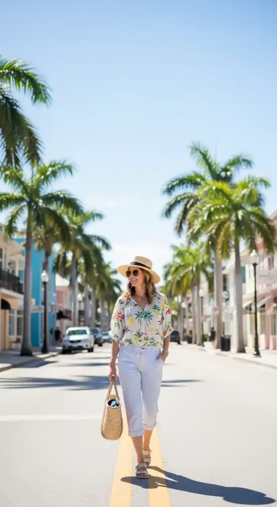 Flowy Blouse with Cropped Pants