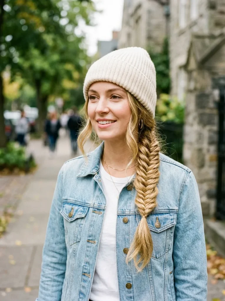 20 Beanie Hairstyles for Women for Face Flattering Looks