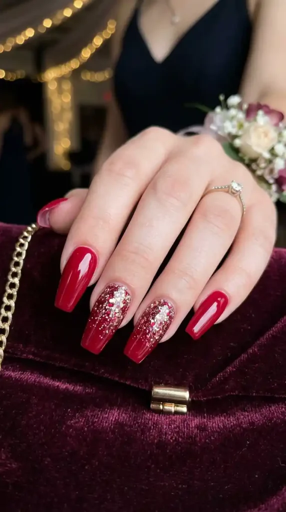 21 Gorgeous Red Prom Nails You’ll Love Right Now