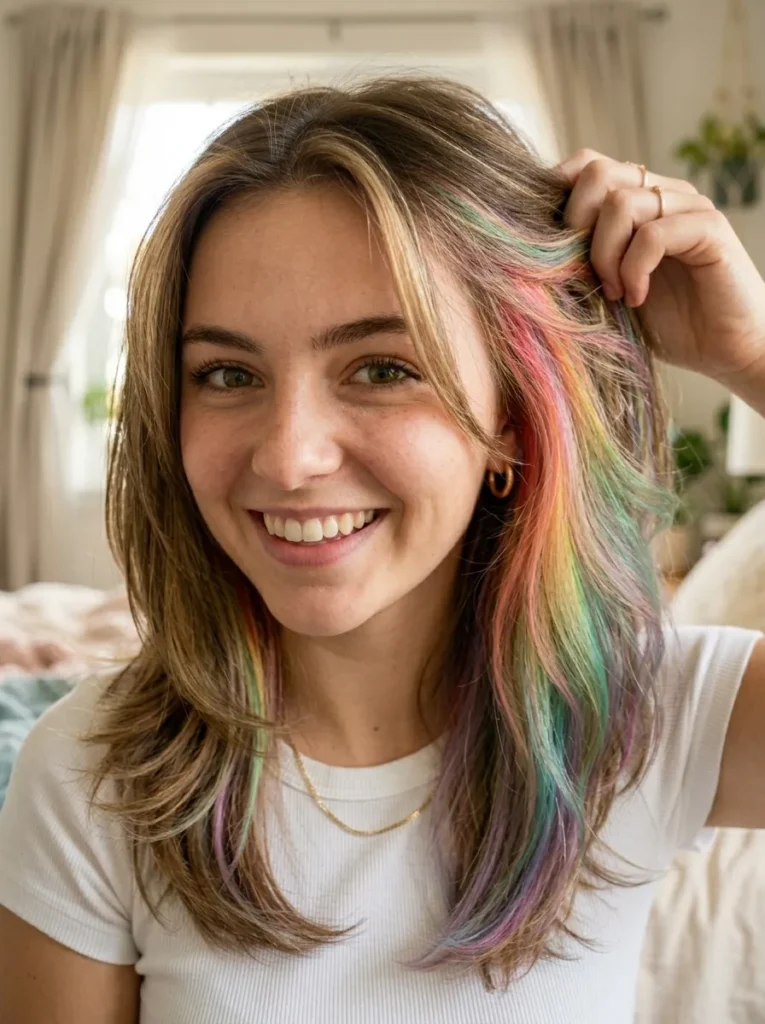 20 Stunning Peekaboo Hair Color Ideas You Need Now