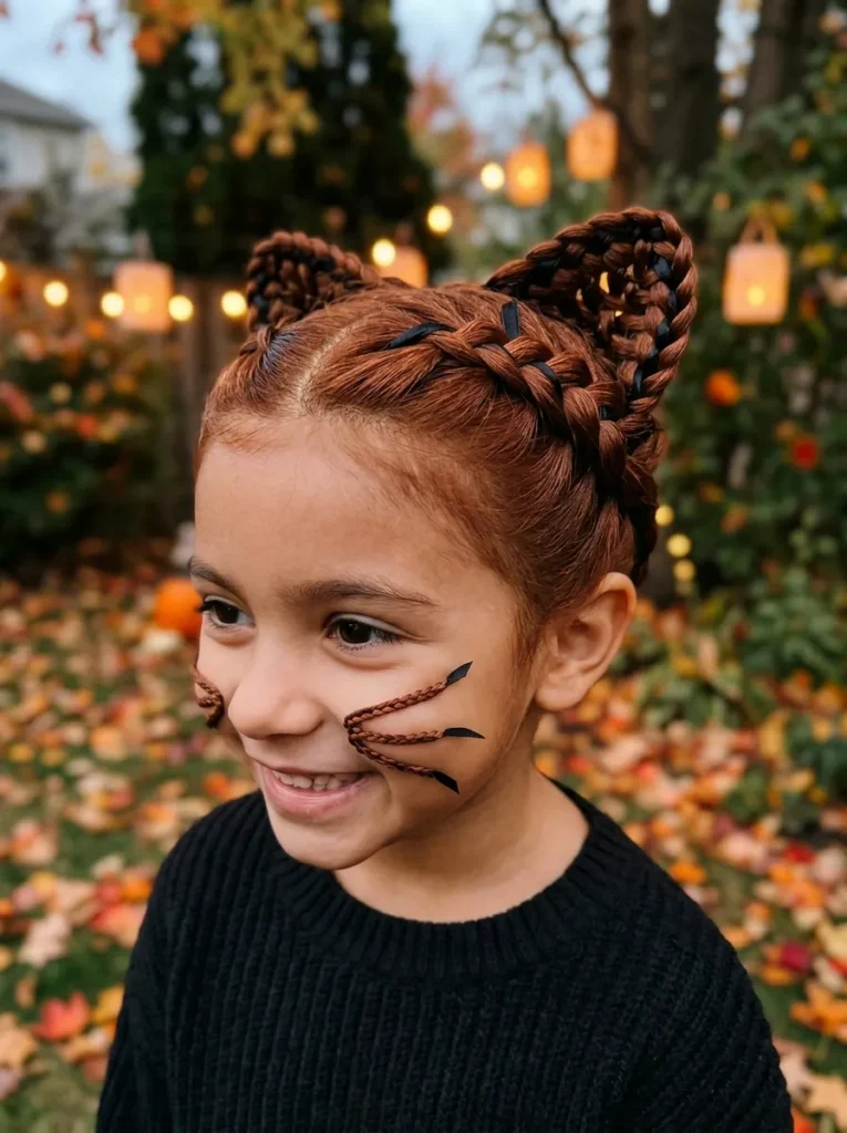 20 Playful Halloween Hairstyles for Kids for Trick or Treat